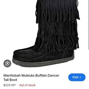 MANITOBAH MUKLUKS AUTHENTIC INDIGENOUS MADE! BUFFALO DANCER BOOTS DEADSTOCK!
